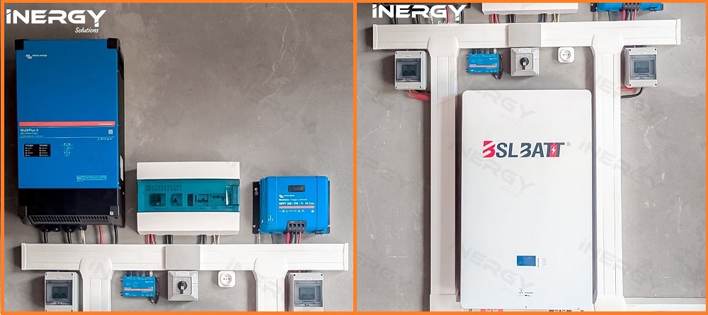 Installation solaire Madagascar avec batterie BSLBATT et régulateur VICTRON