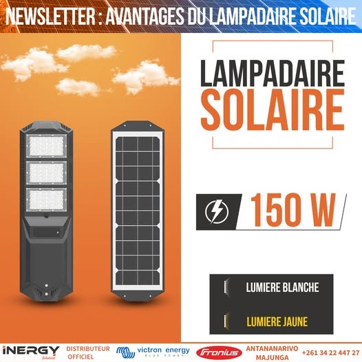 AVANTAGES DU LAMPADAIRE SOLAIRE