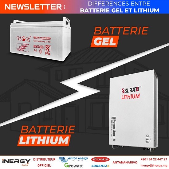 DIFFÉRENCE ENTRE BATTERIE GEL ET LITHIUM