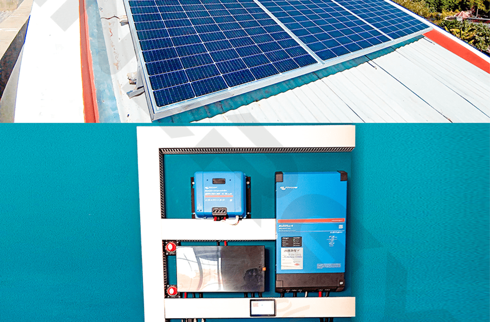 Kit solaire 5KVA avec monitoring à distance VICTRON ENERGY et BSLBATT 