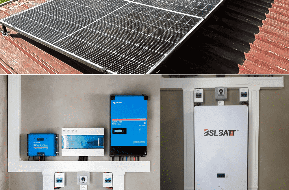 Kit solaire 5KVA avec monitoring à distance VICTRON ENERGY et BSLBATT 