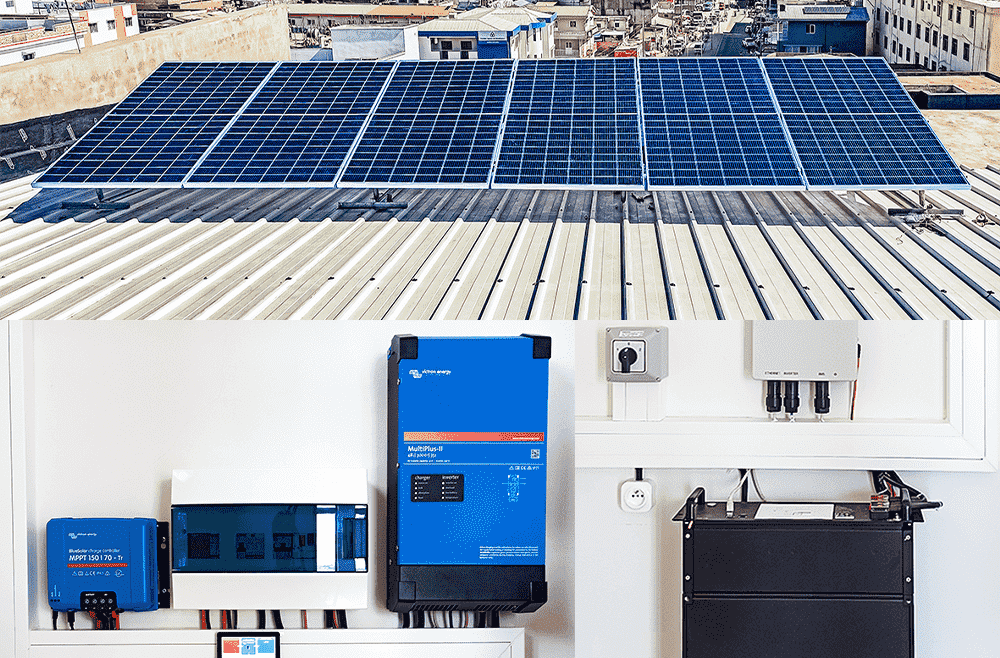 Kit solaire 3KVA avec monitoring à distance VICTRON ENERGY et BYD 