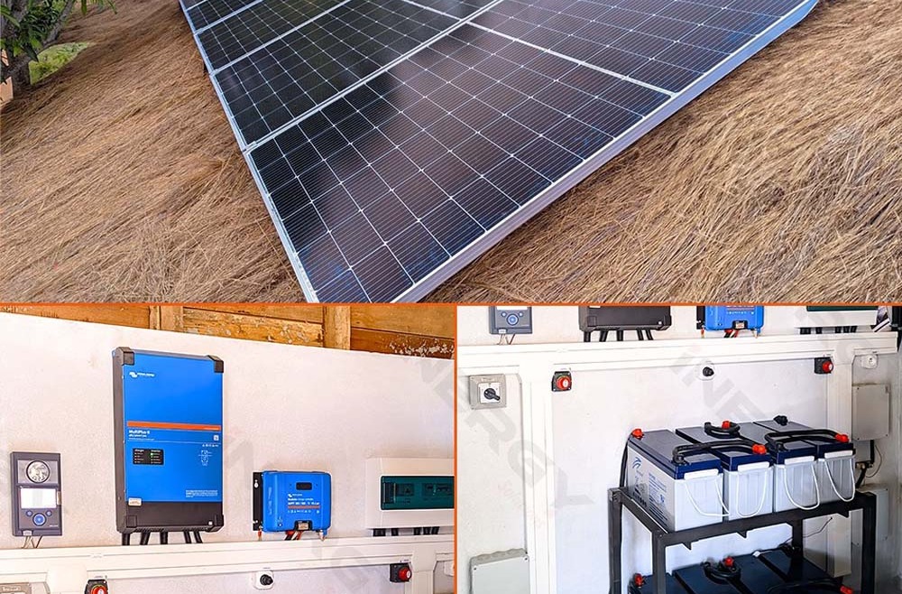 Kit solaire 5KVA avec monitoring à distance VICTRON ENERGY et RITAR